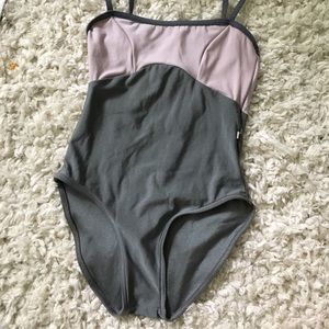 Pink and Gray Yumiko Leotard